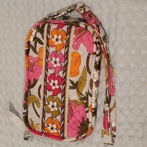 𝅺VERA Bradley Tea Garden Pink and Orange Retired Pattern Wristlet